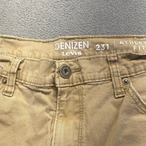 Denizen Levis 231 Mens Pants Size 38X32 Beige Athletic Fit - Picture 12 of 13
